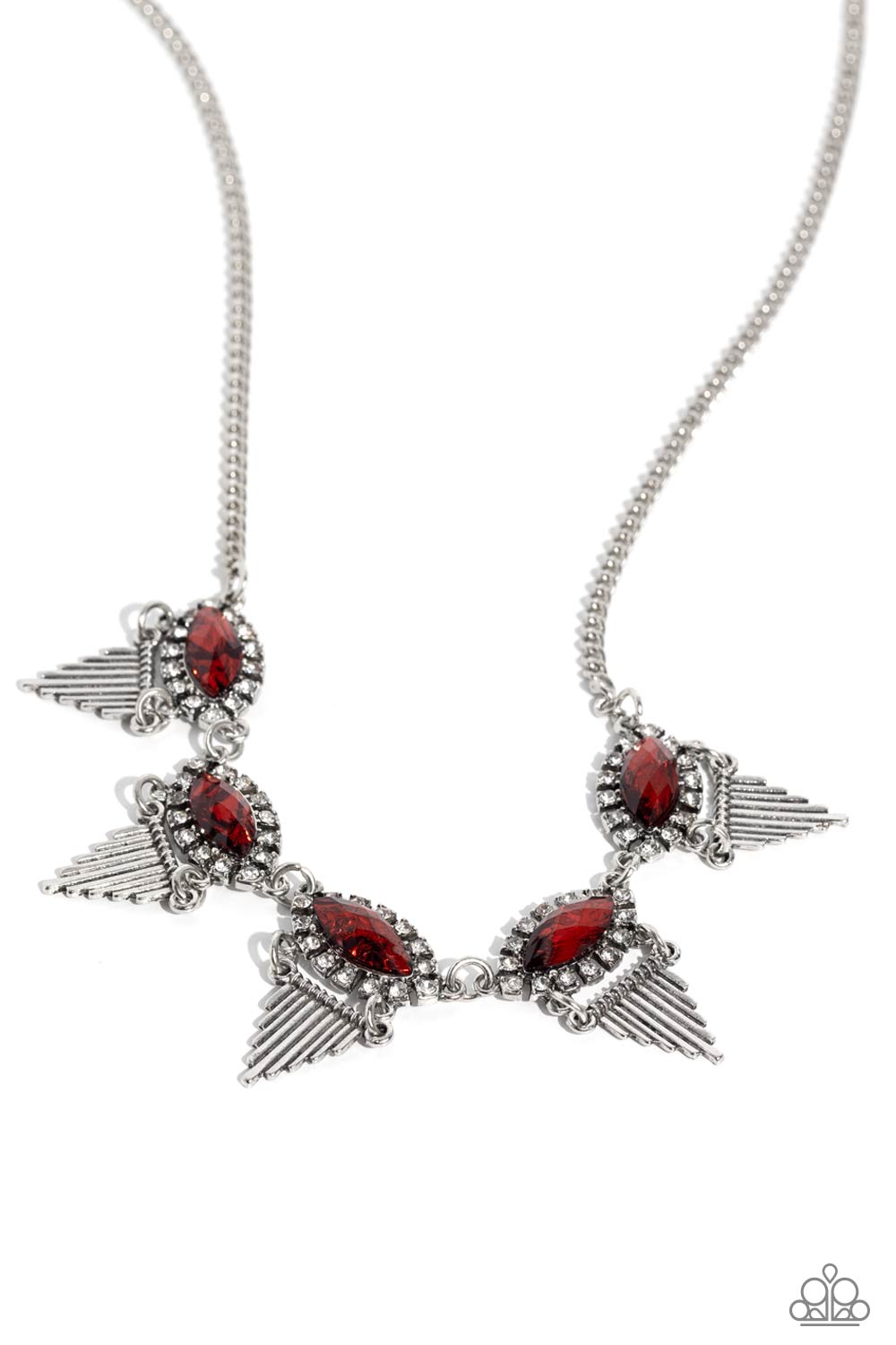 Necklace - Scintillating Shimmer - Red