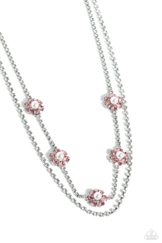 Necklace - A SQUARE Beauty - Pink