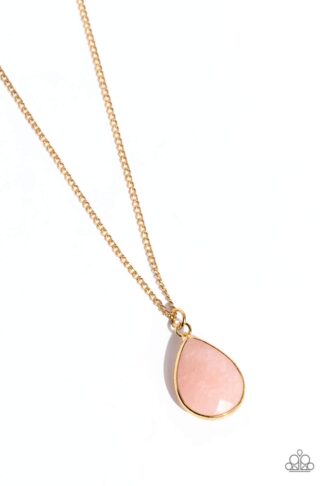 Necklace - Sparkling Stones - Pink
