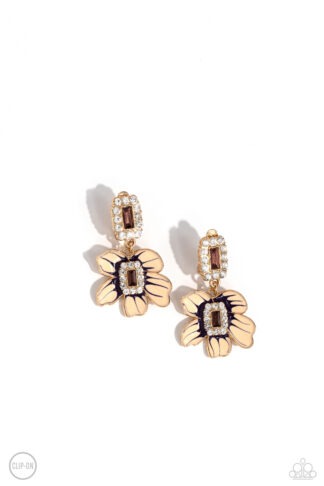 Earring - Colorful Clippings - Gold