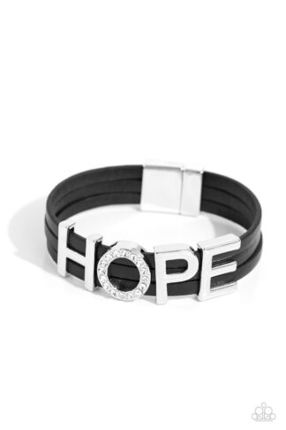 Bracelet - Hopeful Haute - Black