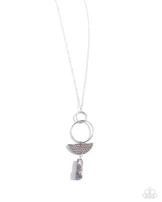 Necklace - Monumental Obelisk - Silver