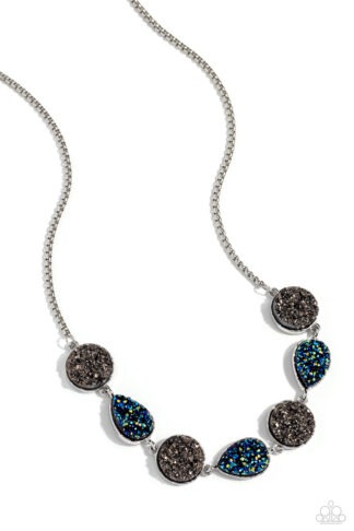 Necklace - Druzy Demand - Silver